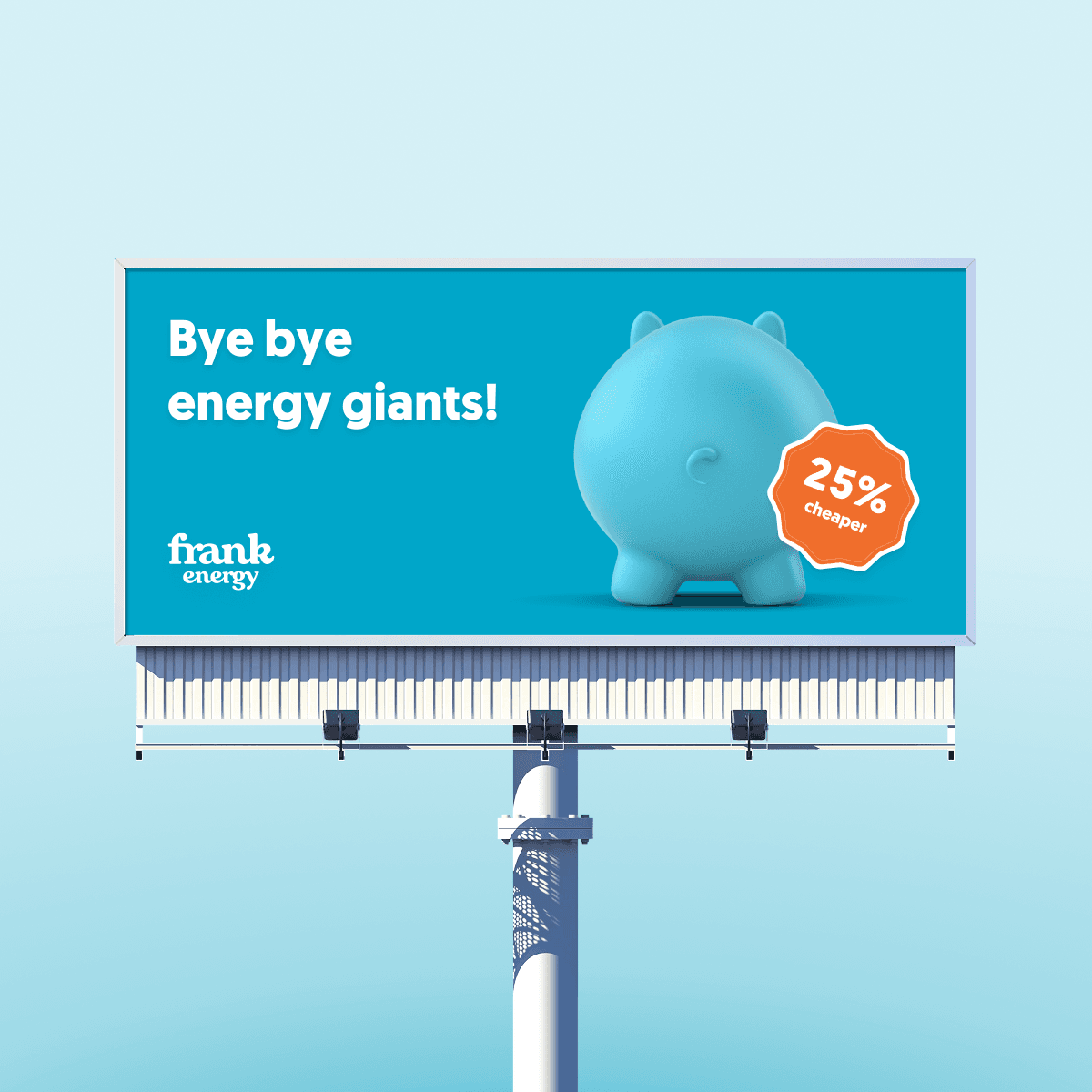 Frank Energy Billboard - bye bye energy giants