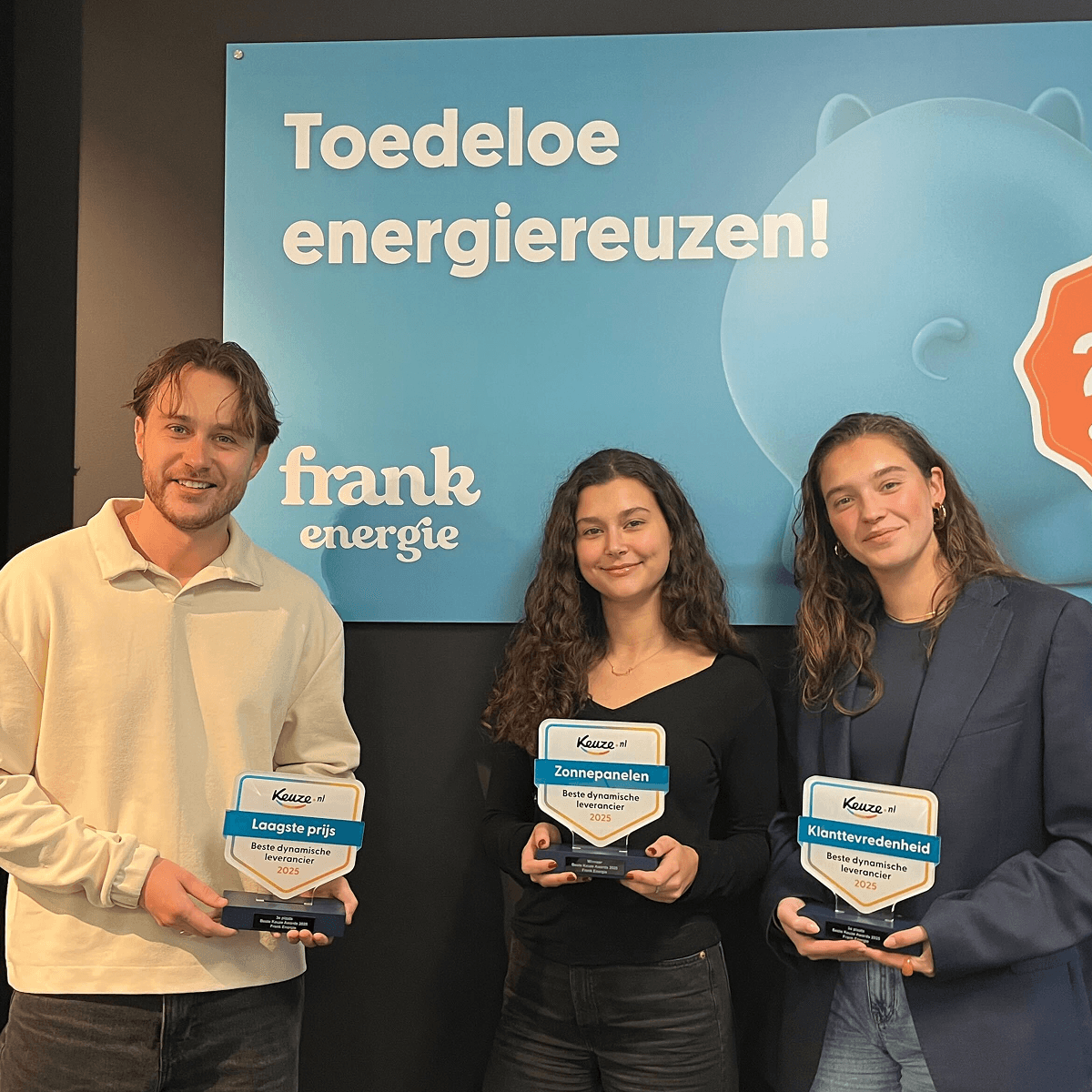 Frank Energy collegues holding Keuze.nl Awards